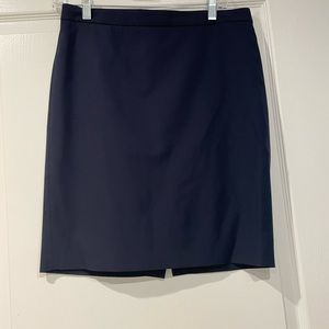 Navy Blue J Crew Bi-Stretch Skirt